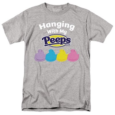 Easter Hanging With My Peeps Adult T-Shirt Athletic Heather