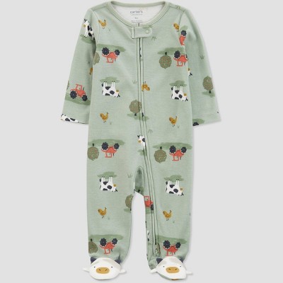 Carter's Just One You® Baby Boys' Cow Farm Sleep N' Play - Green
