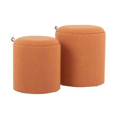 Set of 2 Tray Nesting Ottomans - LumiSource