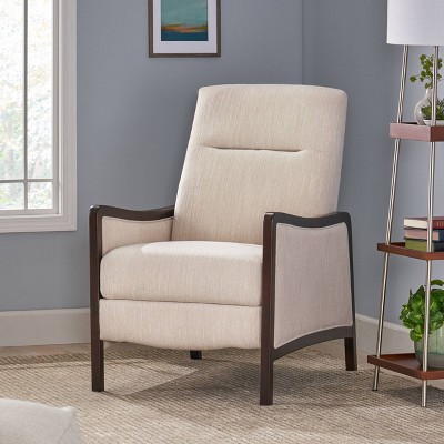 Veatch Contemporary Upholstered Pushback Recliner - Christopher Knight Home