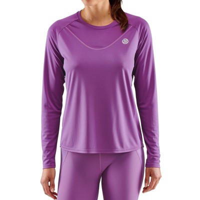 SKINS SERIES-3 Women's  Long Sleeve Active Top-50+ UPF, Moisture-Wicking for Running, Pickleball & Basketball Amethyst Small
