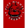 Five Nights at Freddy's Freddy Fazbear Face Line Art Boy's Red T-shirt - 2 of 3