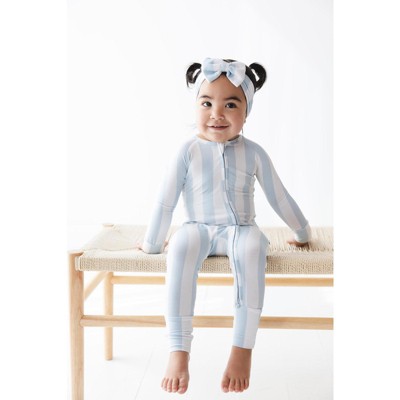 Convertible Double Zipper Romper | Cotton Candy Stripes | Charlie Lou Baby