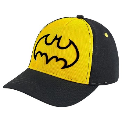 DC Comics Hat for Boys Size 2-7, Batman Kids Baseball Cap with 3D Design
