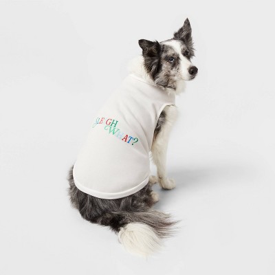 "Sleigh What?" Matching Family Pajama Dog and Cat Sweatshirt - Wondershop™ White