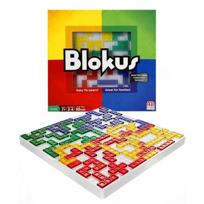 Mattel Board Games - Classic Blokus Mini Colorful Tiles for Family Fun Game Night 2-4 Players Ages 7Y+