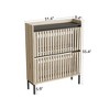 RISOKEYS Shoe Cabinet with 2 Flip Drawers,Slim Hidden Shoe Storage Cabinet,Shoe Rack Organizer Cabinet with Metal Leg for Hallway Entryway - 3 of 4