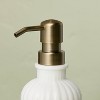 Fluted Milk Glass Soap Pump - Hearth & Hand™ with Magnolia - 3 of 3