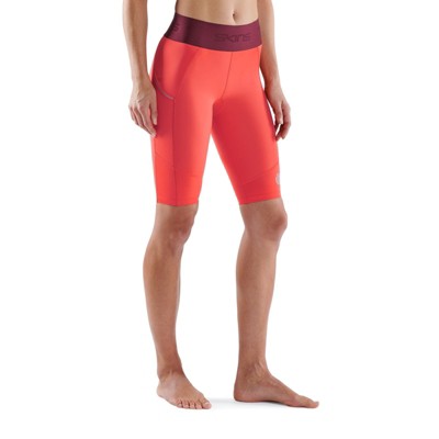 SKINS SERIES-3 Women's Premium Compression Half Tights-Improve Circulation, Reduce Soreness for Rugby, Running & Workouts Spark X-Small