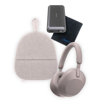 Sony WH-1000XM5 Wireless Noise Cancelling Over-Ear Headphones Bundle with gSport Accessory Kit