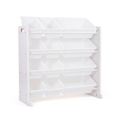Kids' Toy Organizer Cambridge Collection White - Humble Crew: Toy Storage with Bins, MDF Decorative Bookshelf
