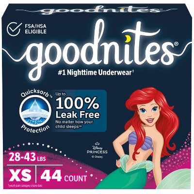 Goodnites Girls' Nighttime Underwear - (Select Size and Count)