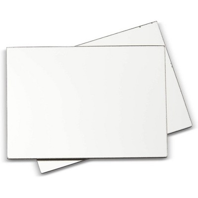 Juvale 2 Pack Rectangular Mirror Locker with Magnet, Easy to Install, Ideal for School, Office, Gym, and Home Use, 5 x 7 In.