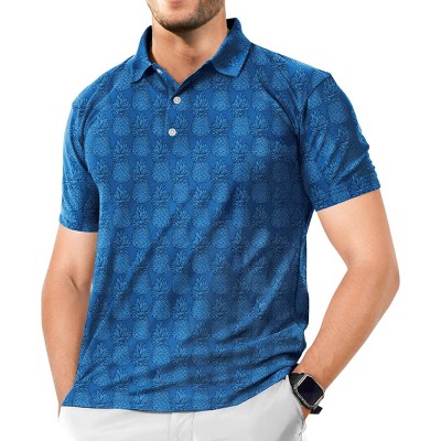 HAPPY BAY Mens Golf Shirts Polo Men Shirt Short Sleeve Dri Fit Polos Men's Moisture Wicking Collar Dress Summer T-Shirts for Men