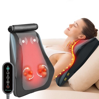 Snailax Shiatsu Lower Back Neck Massager with Heat, Kneading Massage Pillow for Back Neck Shoulder - 128