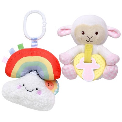 Magic Years Lamb Jiggler Rattle & Paci Toy Set - 2pc