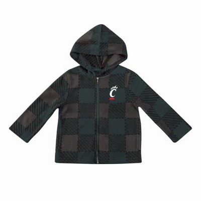 NCAA Cincinnati Bearcats Toddler Boys' Buff Checkered Zip-Up Jacket