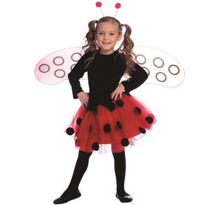 Dress Up America Ladybug Costume Dress for Toddler Girls