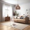 Designstyles Luxurious Acrylic C Shaped Table with Wheels, Beautiful Living Room Decor, Perfect For Sofas and Beds - 2 of 4