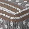 Boxwood Outdoor/Indoor Pouf White/Beige/Gray - WyndenHall: Contemporary Square Upholstered, No Assembly Required - 4 of 4