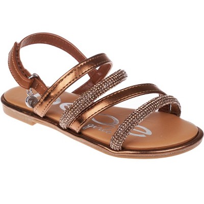 bebe Girls' Sandals - Comfy Open Toe Dress Sandals, Fancy and Sparkly Sandals for Little Girls and Big Girls