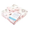 Hudson Baby Infant Girl Flannel Washcloths, Girl Woodland Pals 12Pk, One Size - 2 of 4