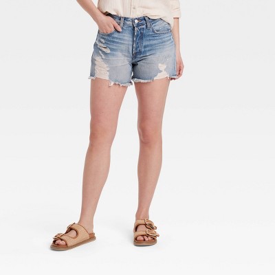 Women's Mid-Rise 90's Baggy Denim Shorts - Universal Thread™