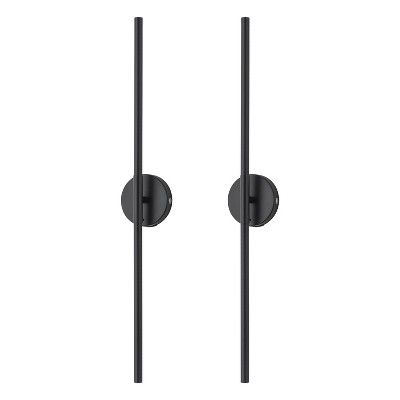 C Cattleya Black Dimmable Adjustable Color Temperature Chargeable Rotatable LED Wall Lamp