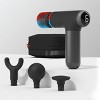 Sharper Image PowerBoost Pro with Hot and Cold Compact Electric Hand-Held Massager: Metal, 5 Pieces - 3 of 4