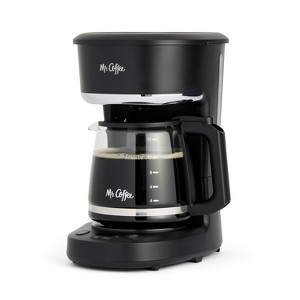 Mr. Coffee 12-Cup Programmable Coffee Maker Black: Drip Machine, Dishwasher-Safe, Electric, Paper Filter - 1 of 4