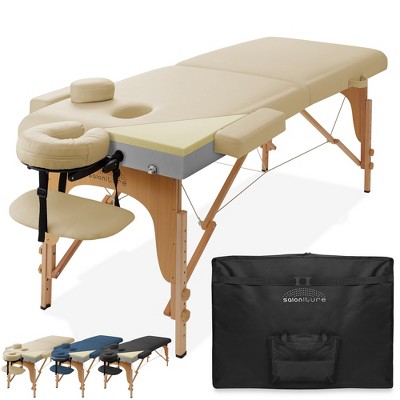 Saloniture Professional Portable  Memory Foam Massage Table